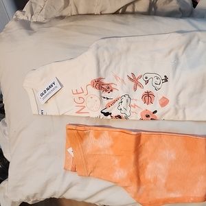 Old navy shirt and leggings 2 Pc